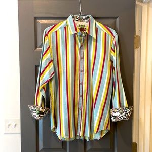 Robert Graham Mens Medium Dress Shirt